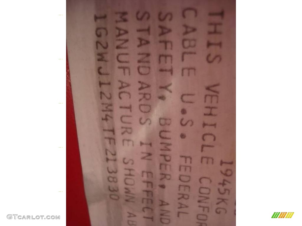 1996 Grand Prix SE Coupe - Bright Red / Graphite Gray photo #14