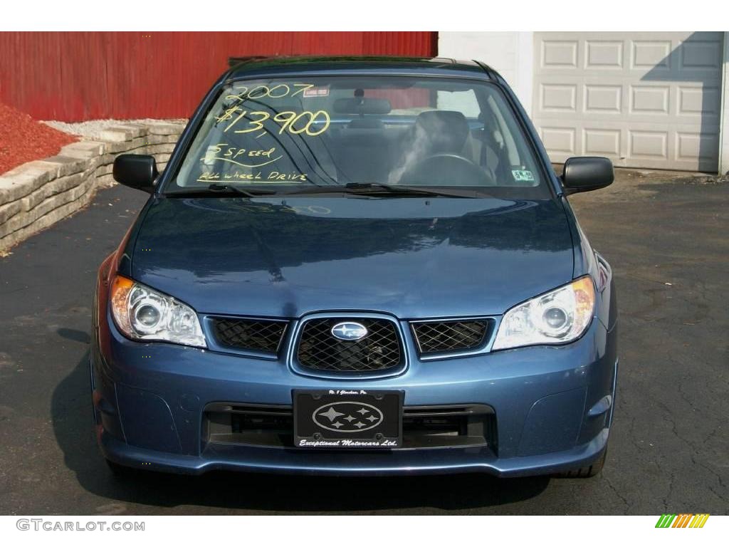 2007 Impreza 2.5i Sedan - Newport Blue Pearl / Anthracite Black photo #10