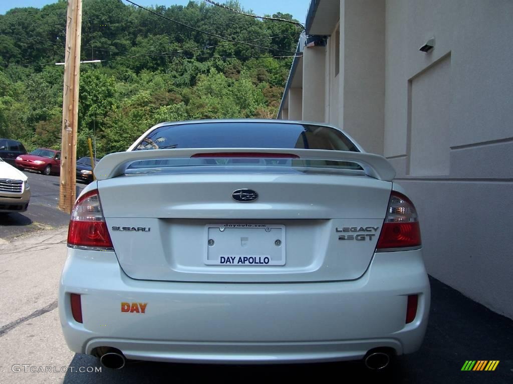 2008 Legacy 2.5 GT Limited Sedan - Satin White Pearl / Warm Ivory photo #8