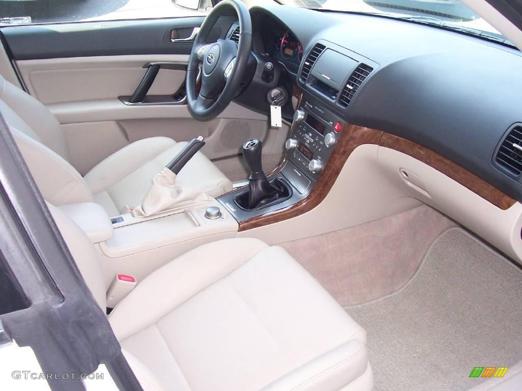 2008 Legacy 2.5 GT Limited Sedan - Satin White Pearl / Warm Ivory photo #13