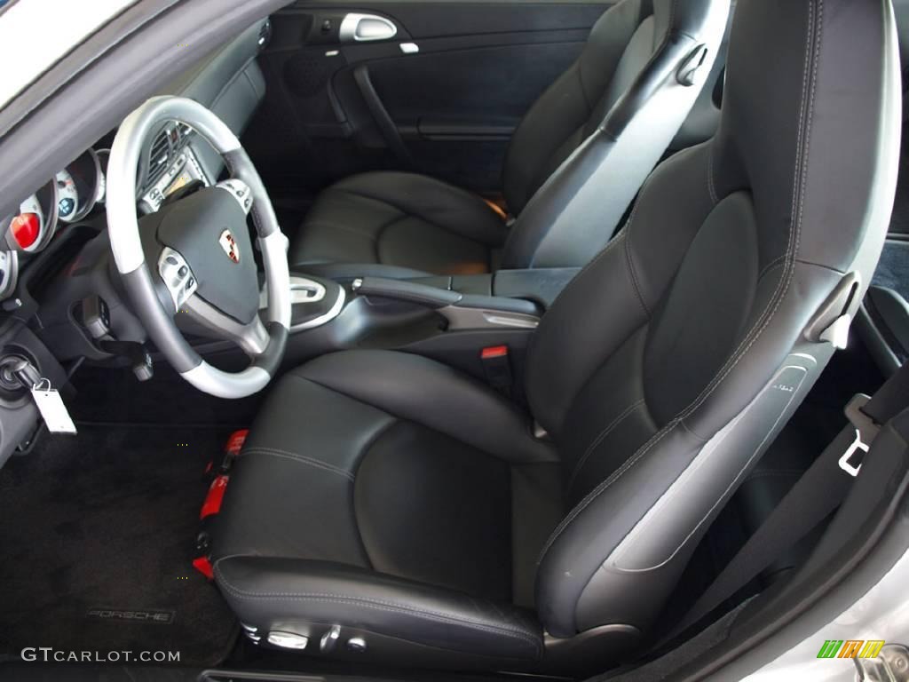 Black Full Leather Interior 2007 Porsche 911 Turbo Coupe Photo #16250415