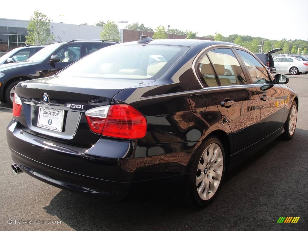 2006 3 Series 330i Sedan - Monaco Blue Metallic / Beige photo #6