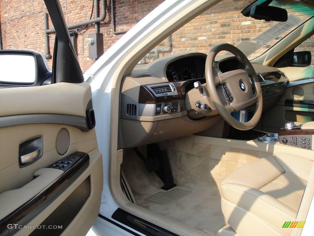 2006 7 Series 750Li Sedan - Alpine White / Dark Beige/Beige III photo #10