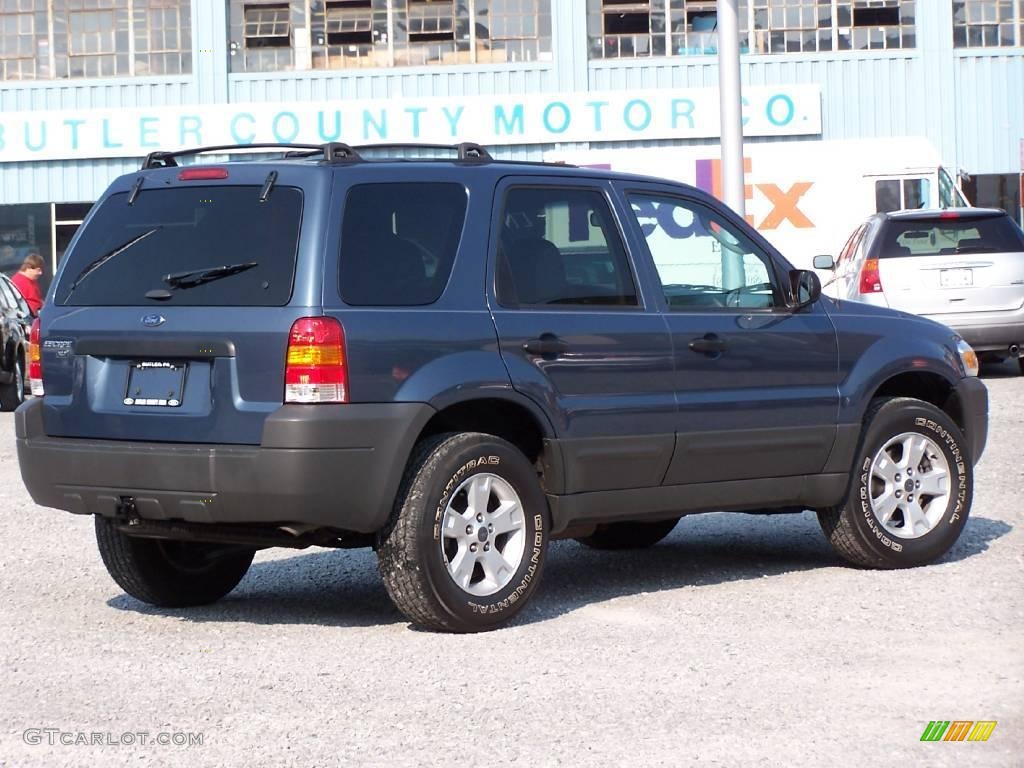 2005 Escape XLT V6 4WD - Norsea Blue Metallic / Medium/Dark Flint Grey photo #3