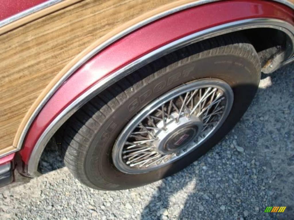 1990 Cutlass Ciera SL Cruiser Wagon - Dark Maple Red Metallic / Burgundy Red photo #7