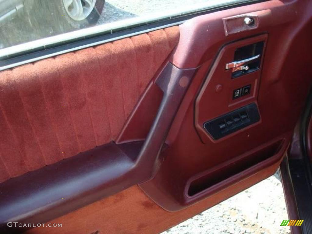 1990 Cutlass Ciera SL Cruiser Wagon - Dark Maple Red Metallic / Burgundy Red photo #11