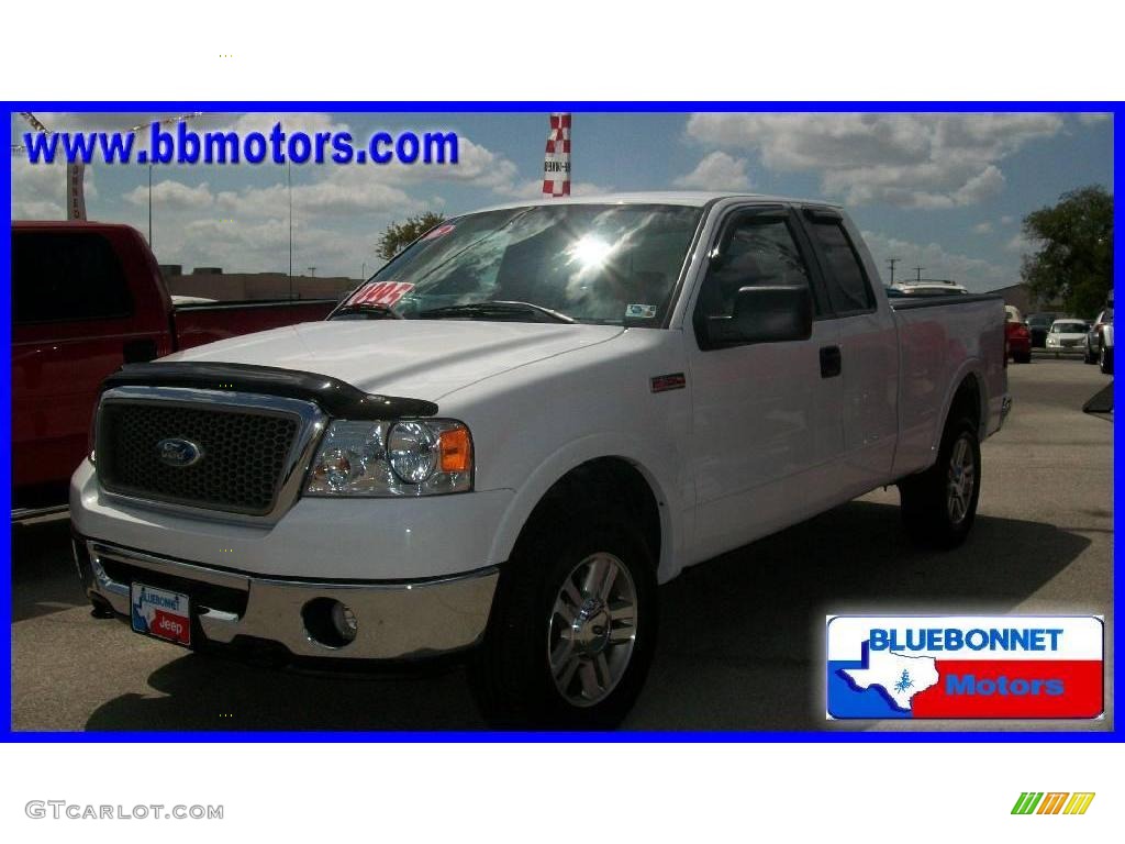 2006 F150 FX4 SuperCab 4x4 - Oxford White / Black photo #3