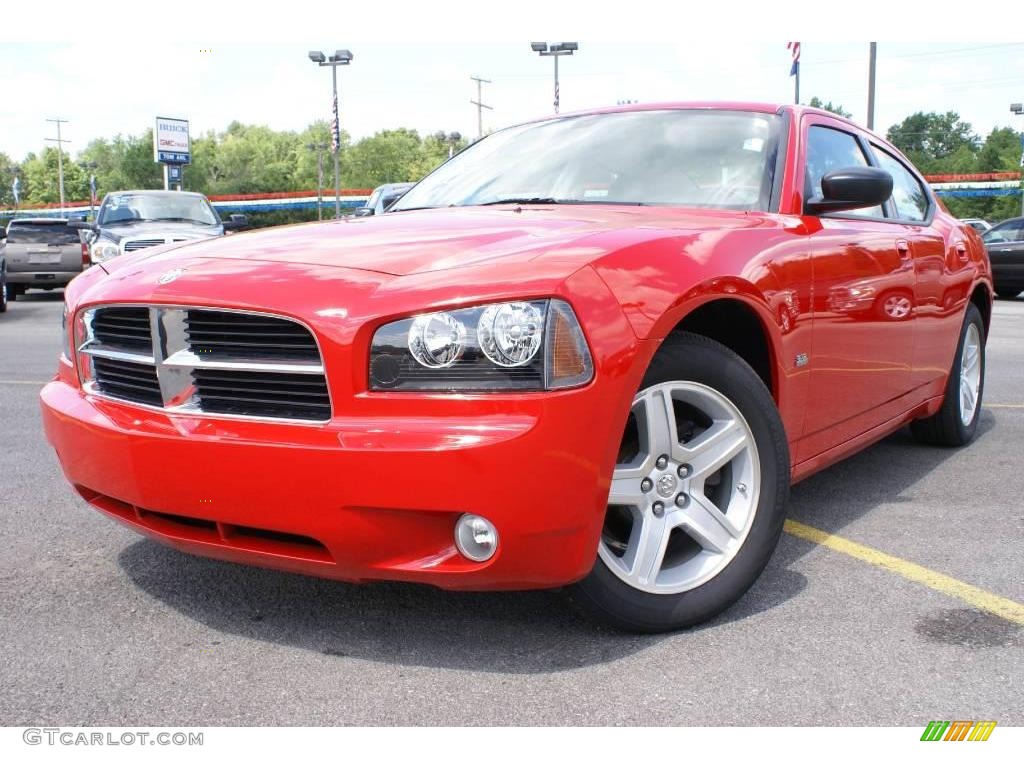 2009 Charger SXT - TorRed / Dark Slate Gray/Light Slate Gray photo #1