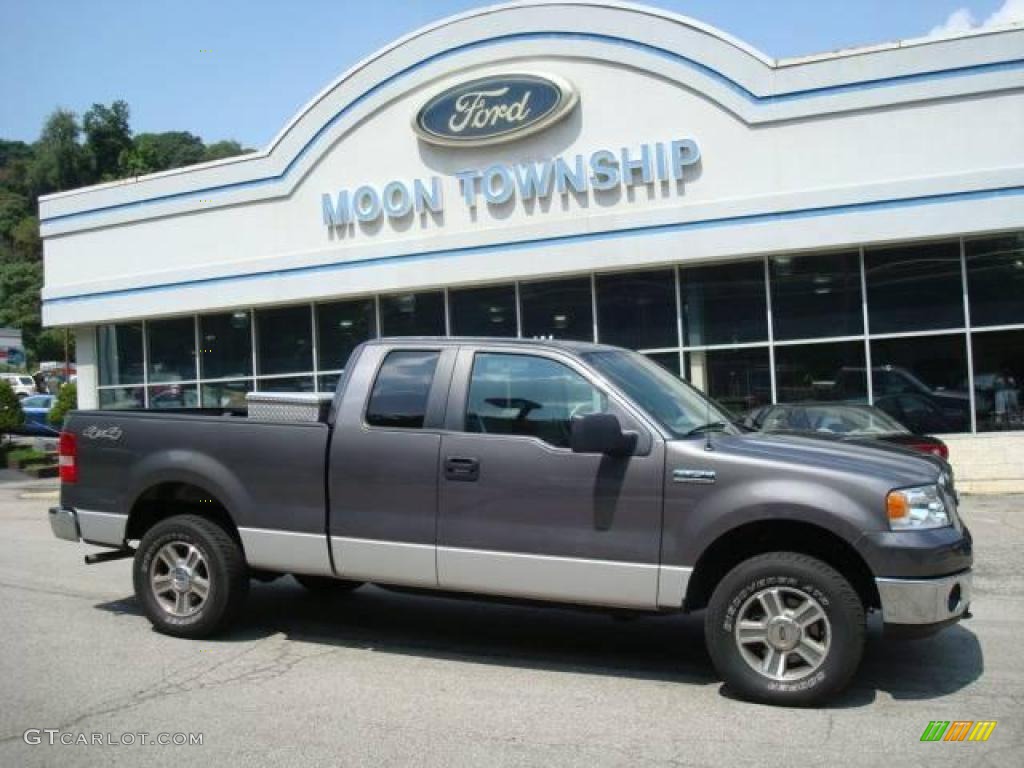 2007 F150 XLT SuperCab 4x4 - Dark Shadow Grey Metallic / Medium/Dark Flint photo #1