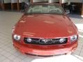 2008 Dark Candy Apple Red Ford Mustang V6 Premium Convertible  photo #8