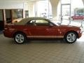 2008 Dark Candy Apple Red Ford Mustang V6 Premium Convertible  photo #22