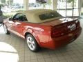2008 Dark Candy Apple Red Ford Mustang V6 Premium Convertible  photo #26