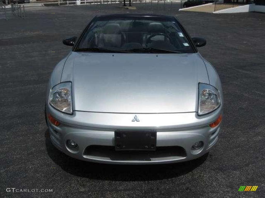 2003 Eclipse Spyder GTS - Sterling Silver Metallic / Midnight photo #10