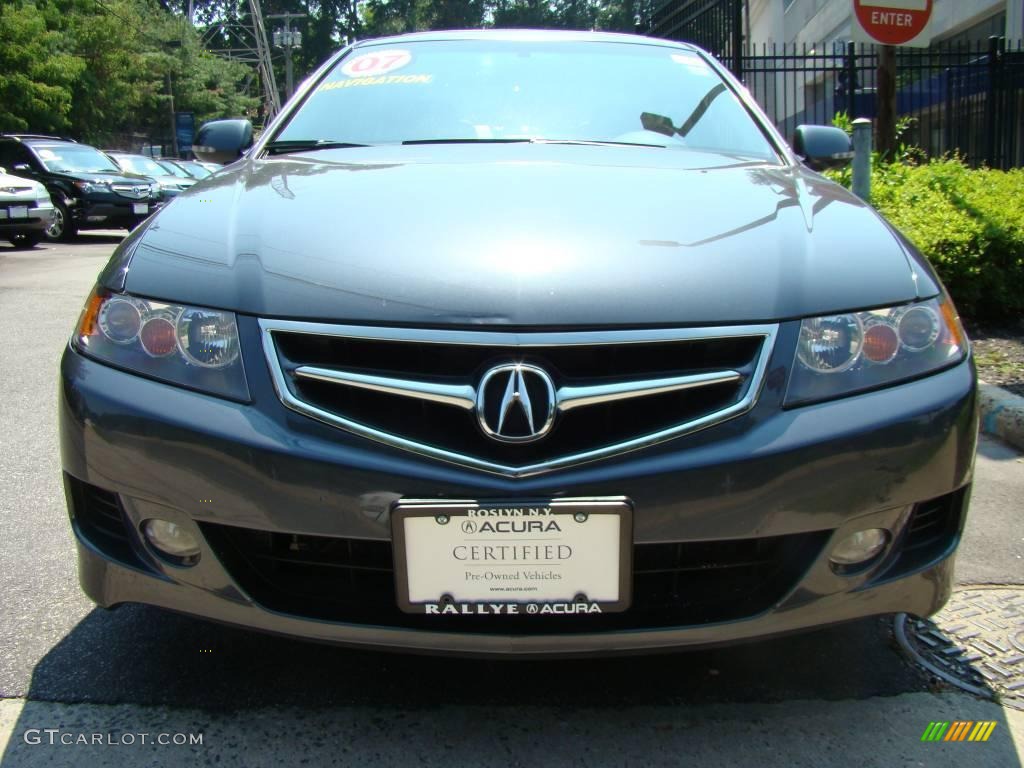 2007 TSX Sedan - Carbon Gray Pearl / Ebony photo #2