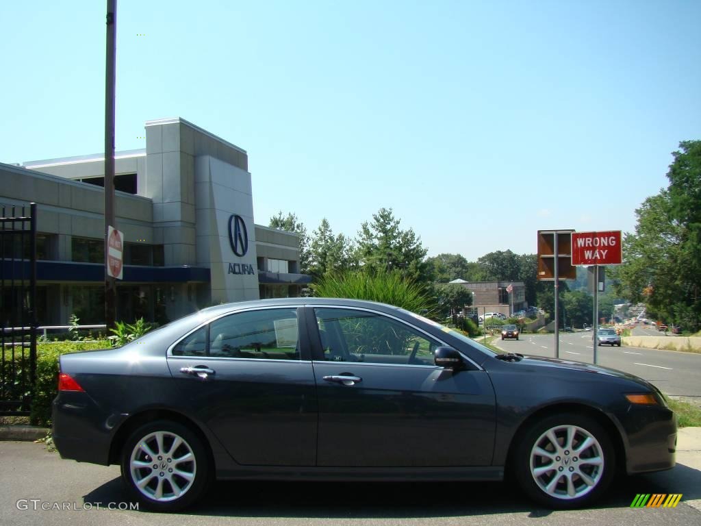2007 TSX Sedan - Carbon Gray Pearl / Ebony photo #3