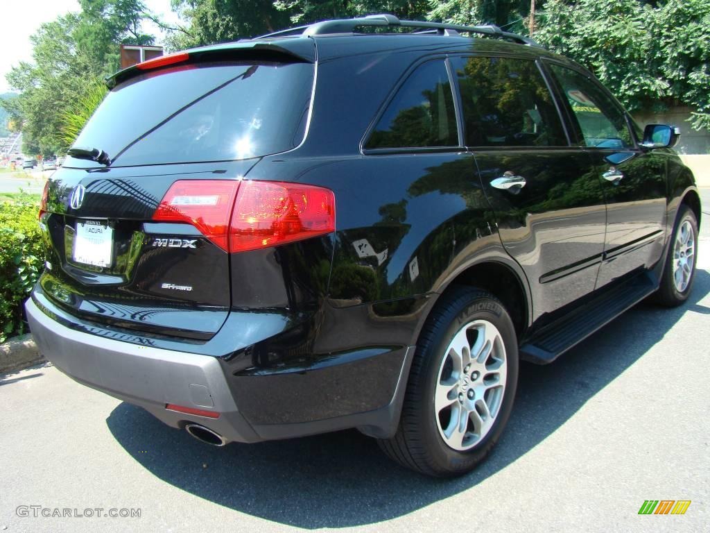 2007 MDX Technology - Formal Black Pearl / Ebony photo #4