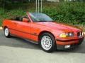 1995 Bright Red BMW 3 Series 325i Convertible  photo #2