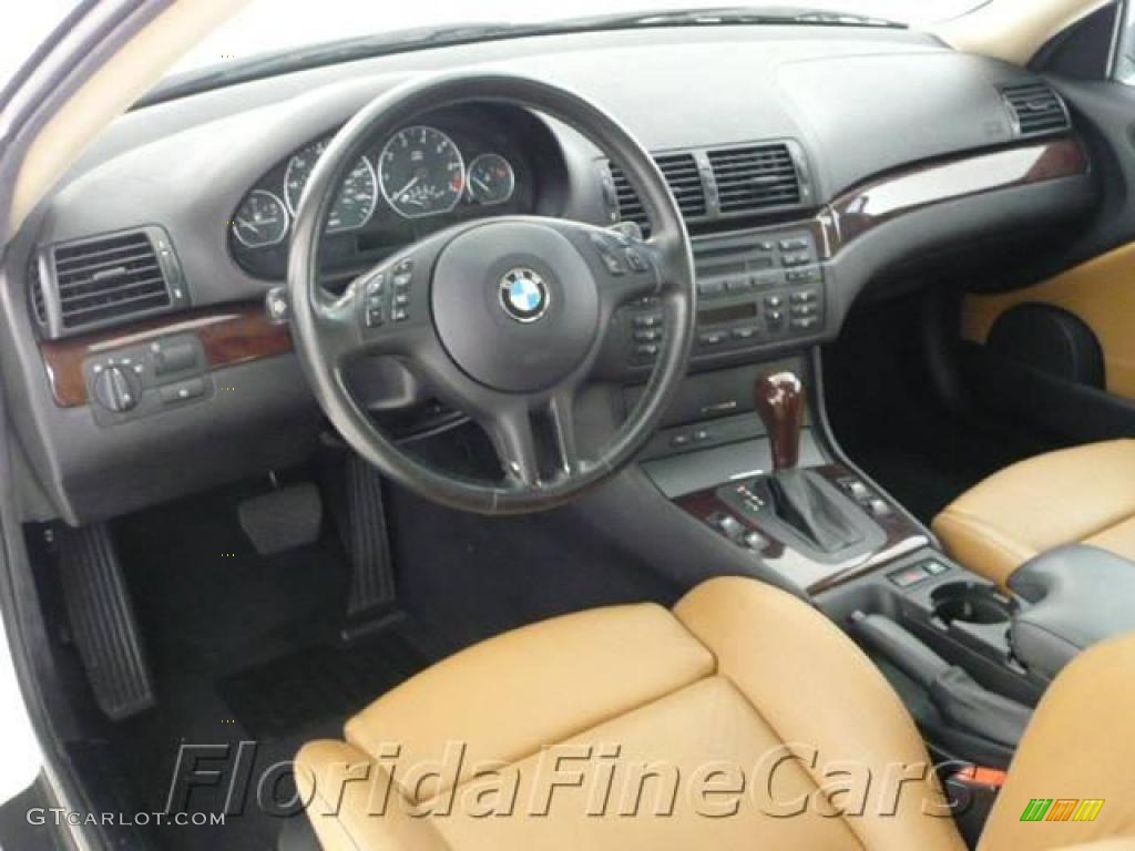 2004 3 Series 330i Coupe - Alpine White / Natural Brown photo #12