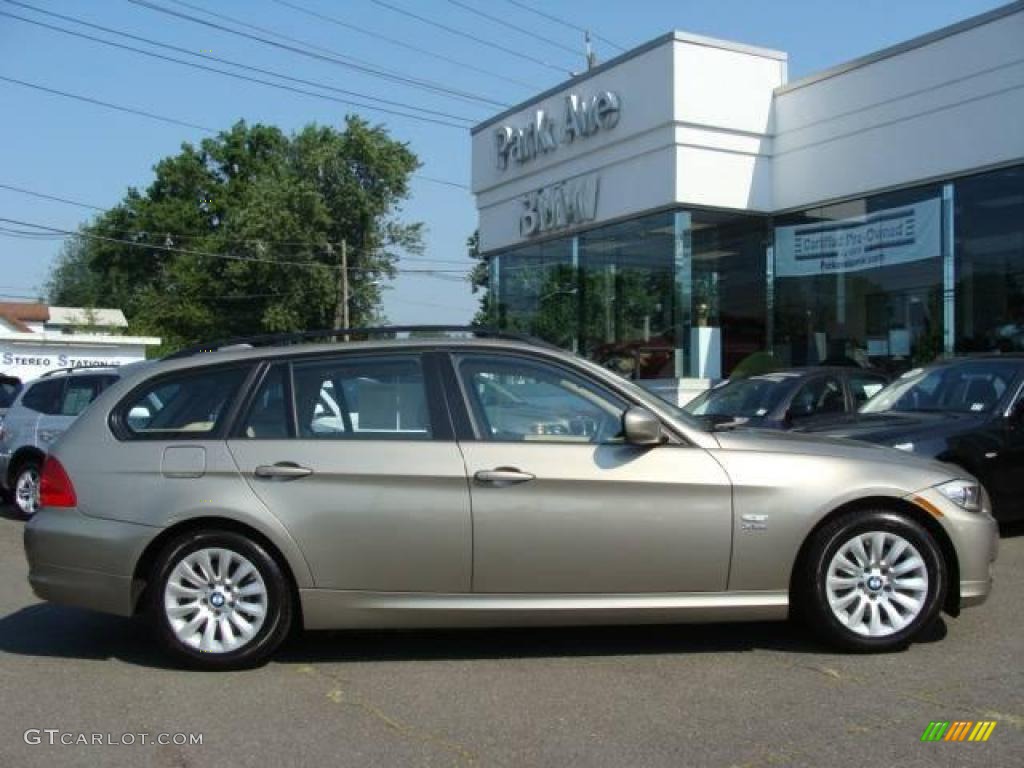 2009 3 Series 328xi Sport Wagon - Platinum Bronze Metallic / Beige photo #1