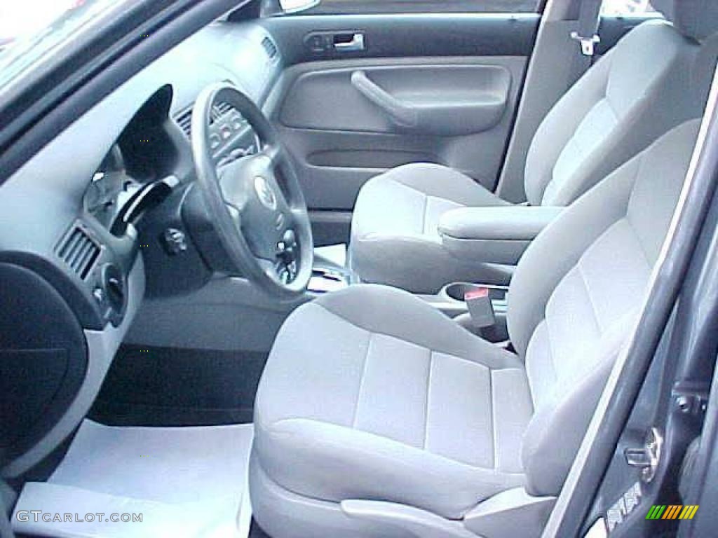 2005 Jetta GLS TDI Sedan - Platinum Grey Metallic / Light Grey photo #8