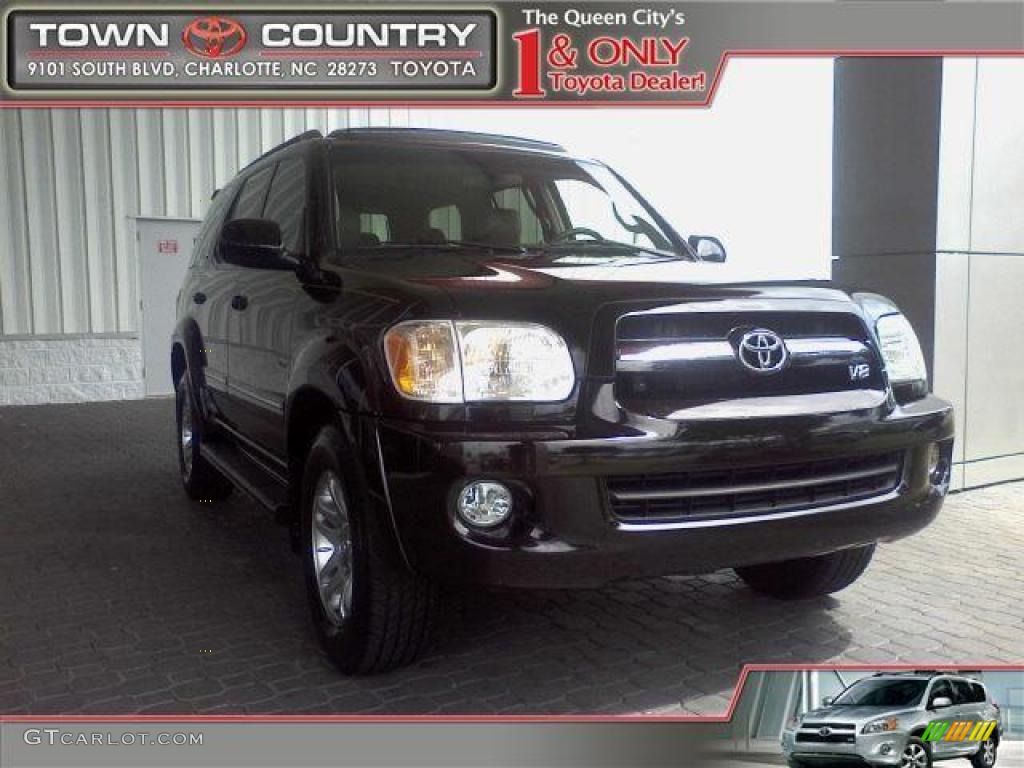 2005 Sequoia Limited - Black / Taupe photo #1