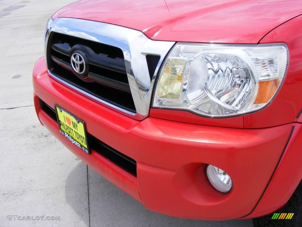 2006 Tacoma V6 TRD Double Cab 4x4 - Radiant Red / Graphite Gray photo #12