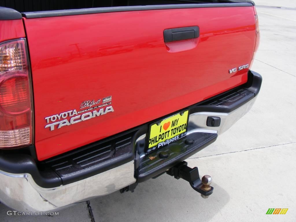 2006 Tacoma V6 TRD Double Cab 4x4 - Radiant Red / Graphite Gray photo #19