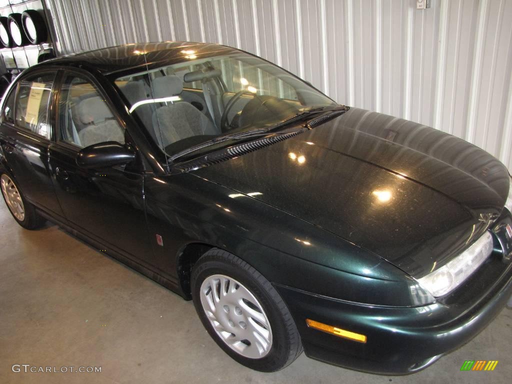 1998 S Series SL2 Sedan - Dark Green Metallic / Black/Gray photo #1