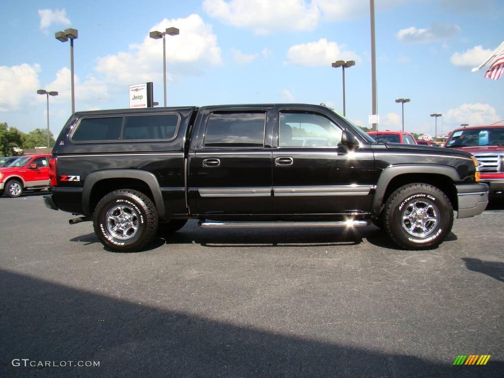 2004 Silverado 1500 Z71 Crew Cab 4x4 - Black / Tan photo #2