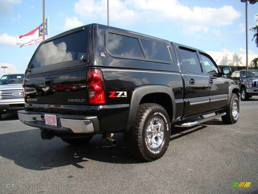 2004 Silverado 1500 Z71 Crew Cab 4x4 - Black / Tan photo #3