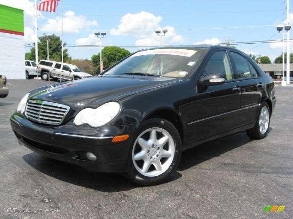 2002 C 320 Sedan - Black / Java photo #1