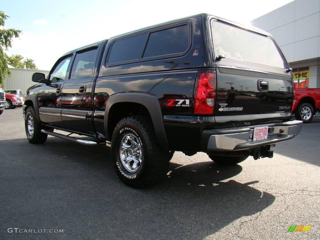 2004 Silverado 1500 Z71 Crew Cab 4x4 - Black / Tan photo #28