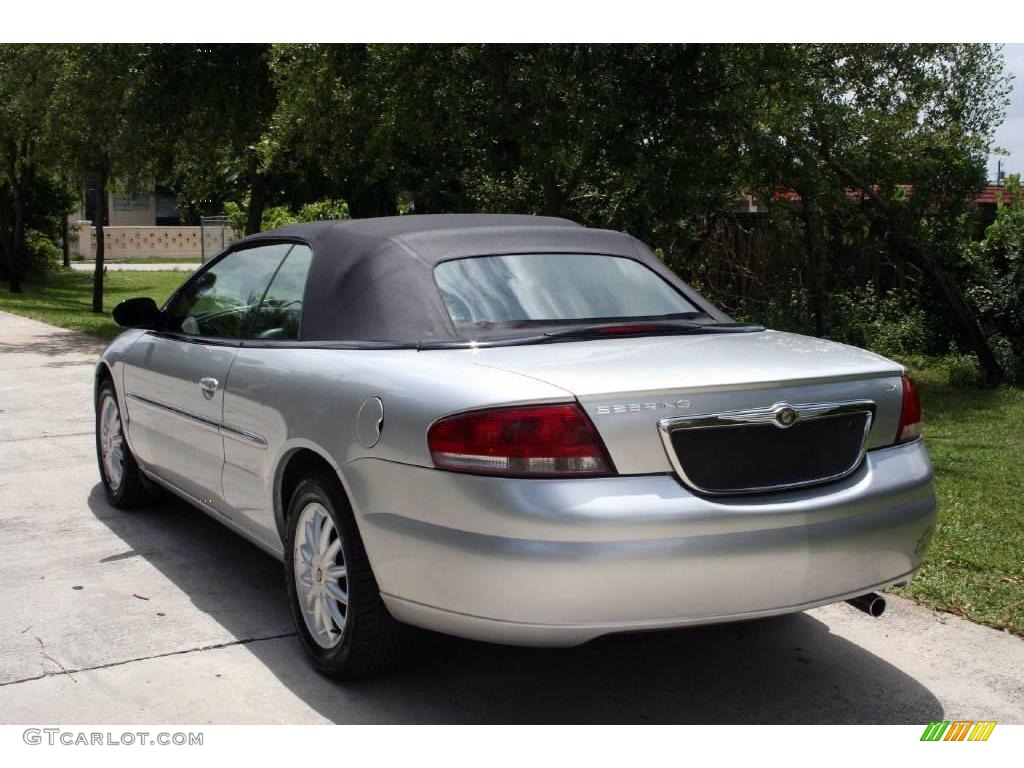 2002 Sebring LXi Convertible - Brilliant Silver Metallic / Dark Slate Gray photo #8