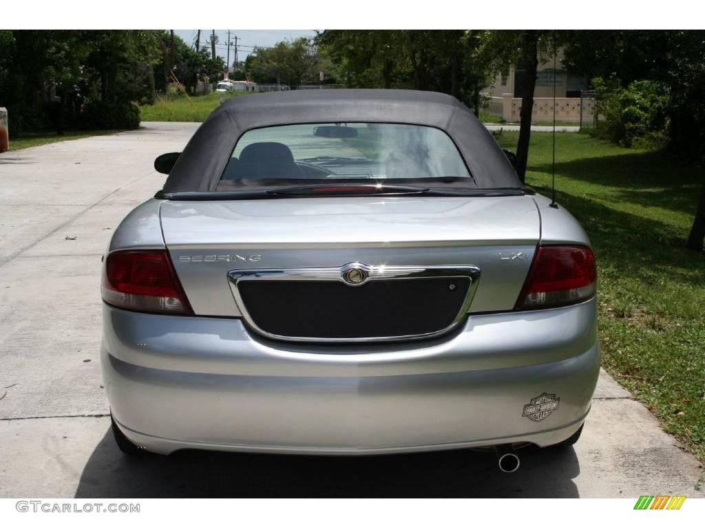 2002 Sebring LXi Convertible - Brilliant Silver Metallic / Dark Slate Gray photo #10