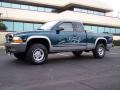 1999 Emerald Green Pearl Dodge Dakota SLT Extended Cab 4x4  photo #2