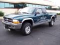 1999 Emerald Green Pearl Dodge Dakota SLT Extended Cab 4x4  photo #3