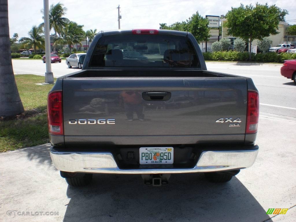 2003 Ram 1500 SLT Quad Cab 4x4 - Graphite Metallic / Dark Slate Gray photo #6