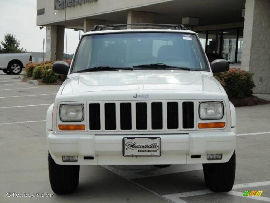 2001 Cherokee Classic 4x4 - Stone White / Agate photo #8