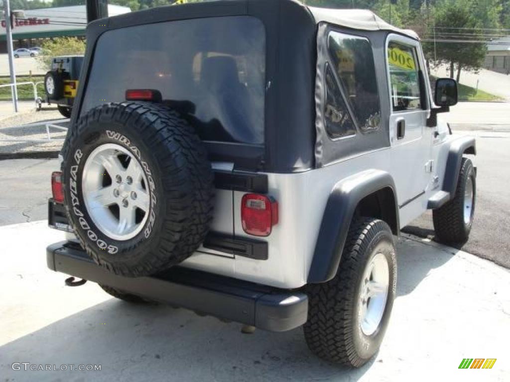 2006 Wrangler Sport 4x4 - Bright Silver Metallic / Dark Slate Gray photo #4