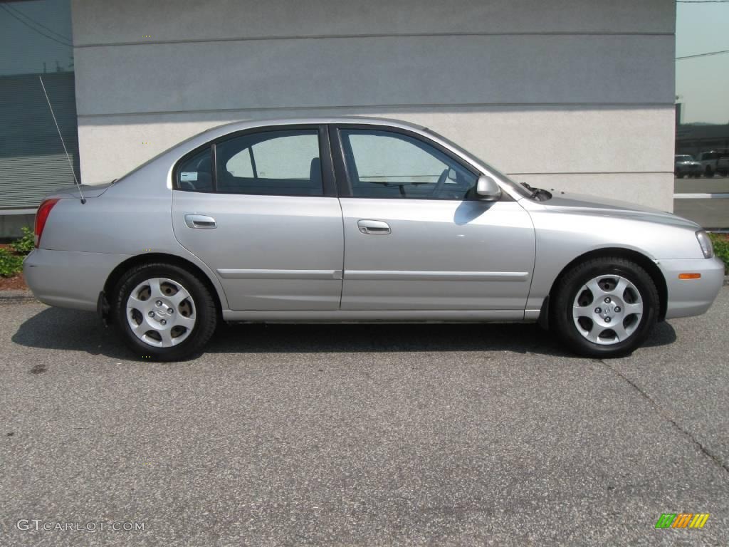 2002 Elantra GLS Sedan - Silver Pewter / Gray photo #2
