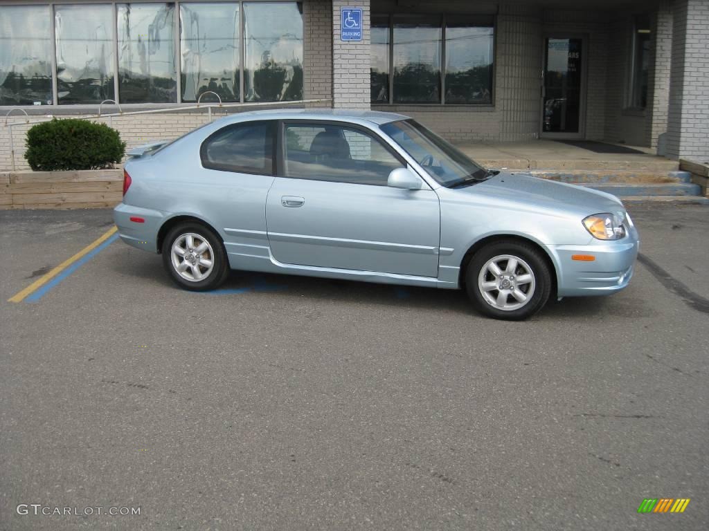 Glacier Blue Hyundai Accent