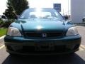 1999 Clover Green Pearl Honda Civic DX Coupe  photo #2