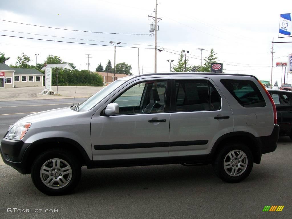 2002 CR-V EX 4WD - Satin Silver Metallic / Black photo #2