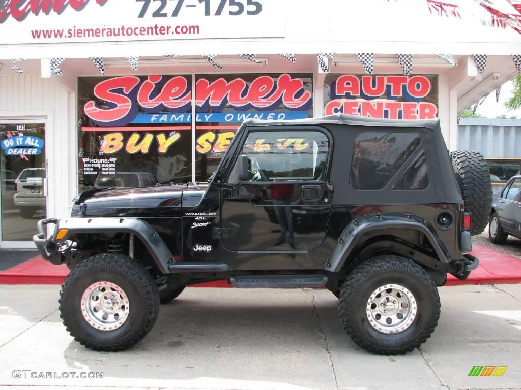 2001 Wrangler Sport 4x4 - Black / Agate Black photo #1