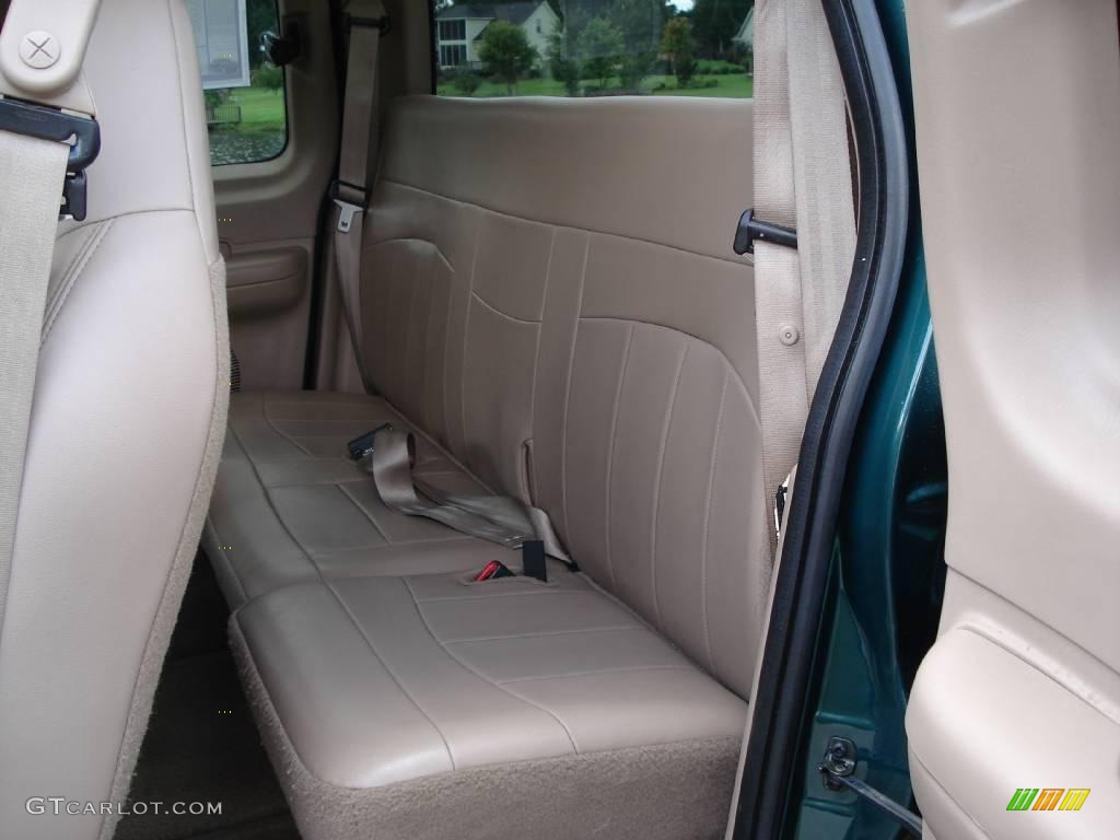 1999 F150 Lariat Extended Cab 4x4 - Woodland Green Metallic / Medium Prairie Tan photo #7