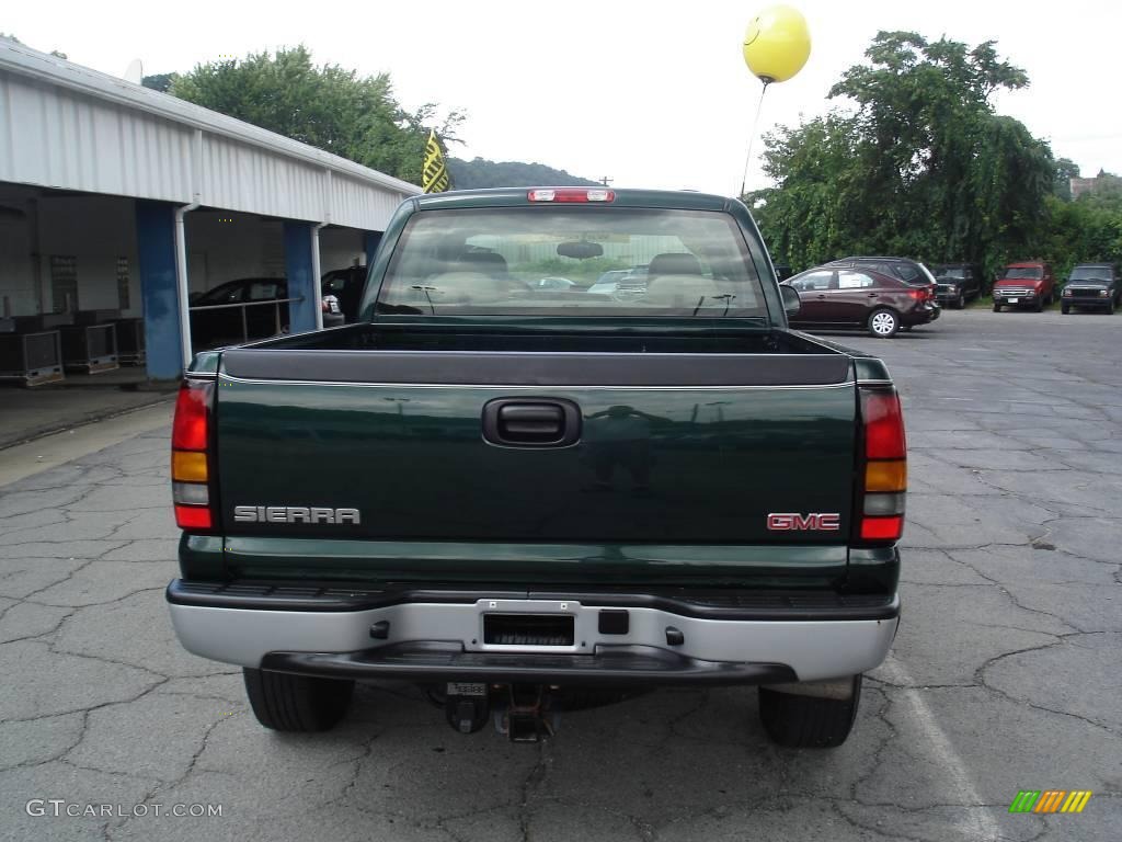 2005 Sierra 1500 Work Truck Extended Cab 4x4 - Polo Green Metallic / Neutral photo #3