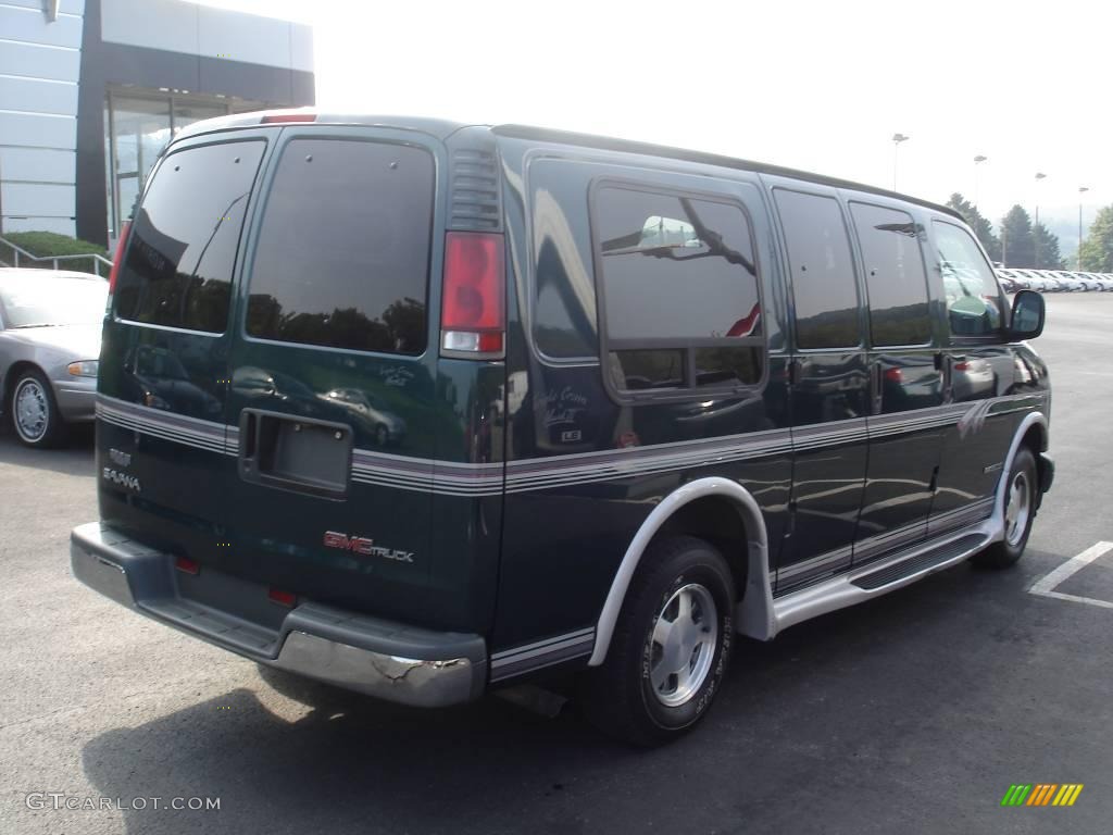 1997 Savana Van G1500 Passenger - Emerald Green Metallic / Gray photo #2