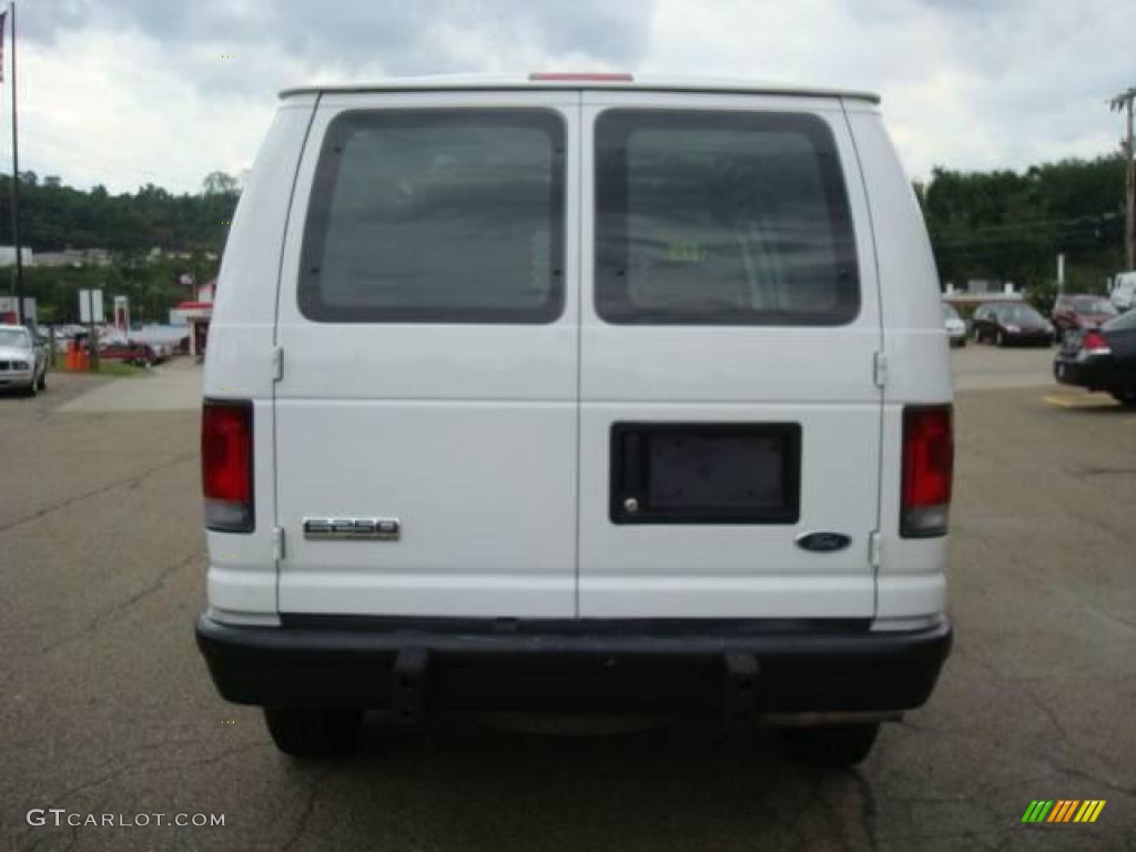 2008 E Series Van E250 Super Duty Cargo - Oxford White / Medium Flint photo #3