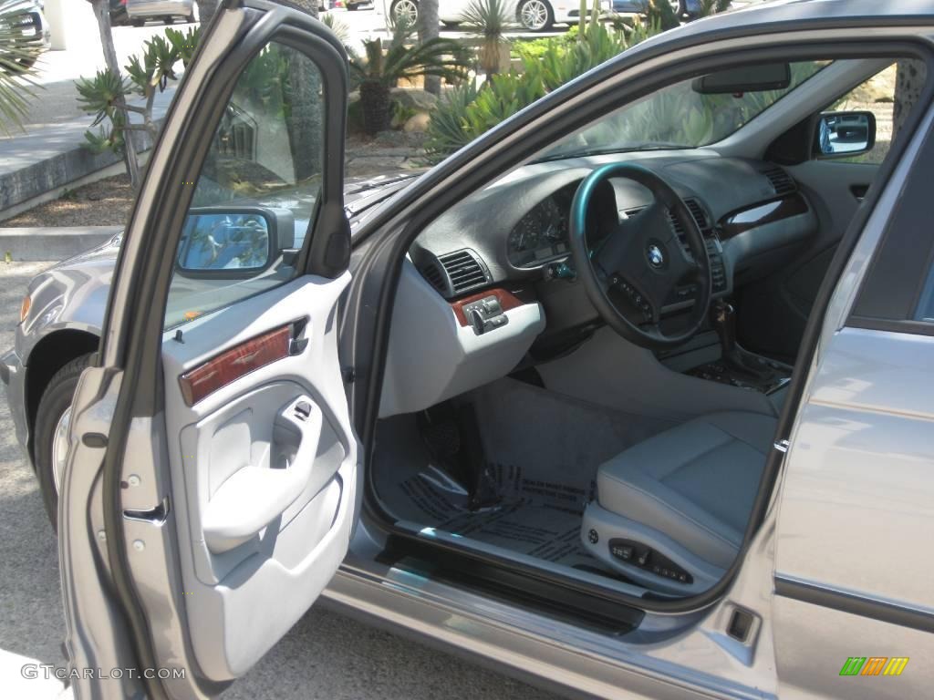 2006 3 Series 330i Sedan - Silver Grey Metallic / Grey photo #11
