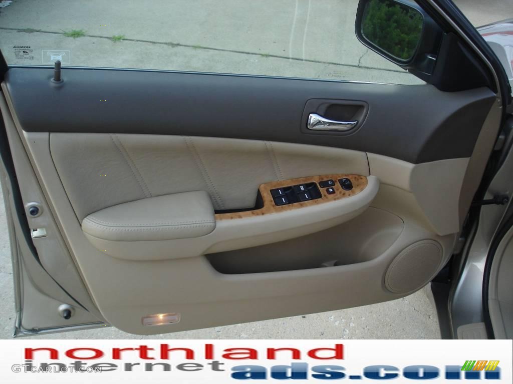 2003 Accord EX-L Sedan - Desert Mist Metallic / Ivory photo #6